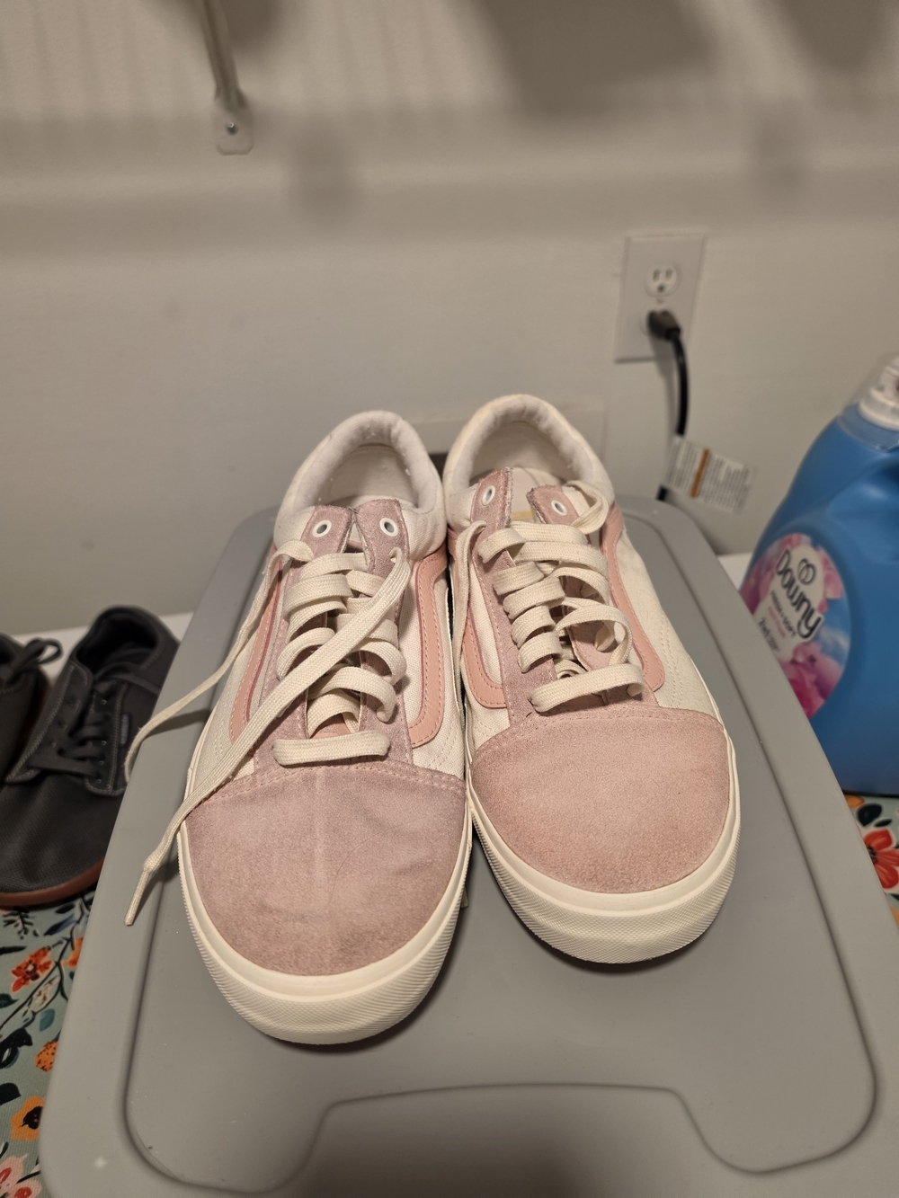 Pink Suede Skate Sneakers